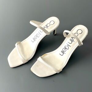 Calvin Klein heels, white, size 8.5